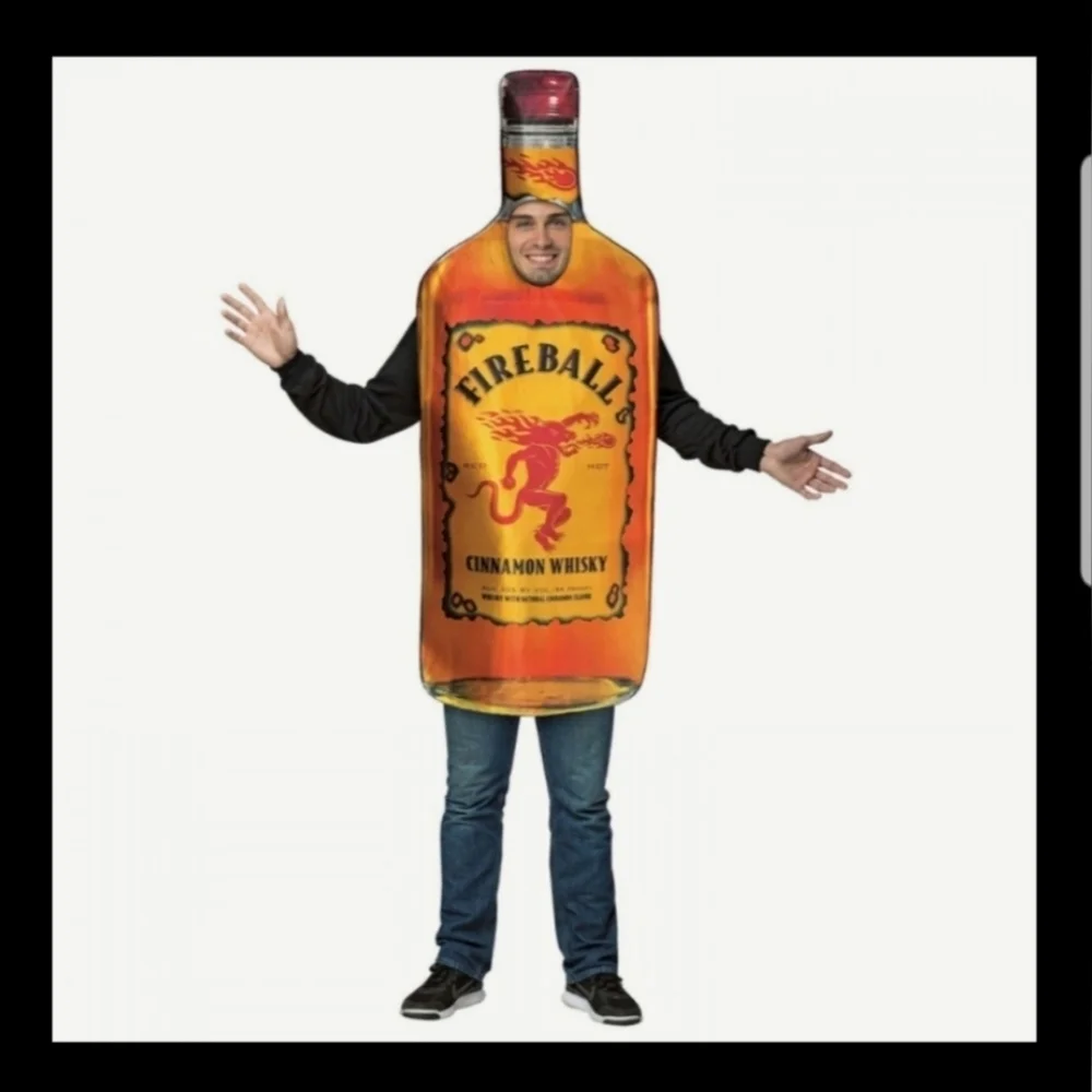 NEW! Fireball Cinnamon Whisky Bottle Costume